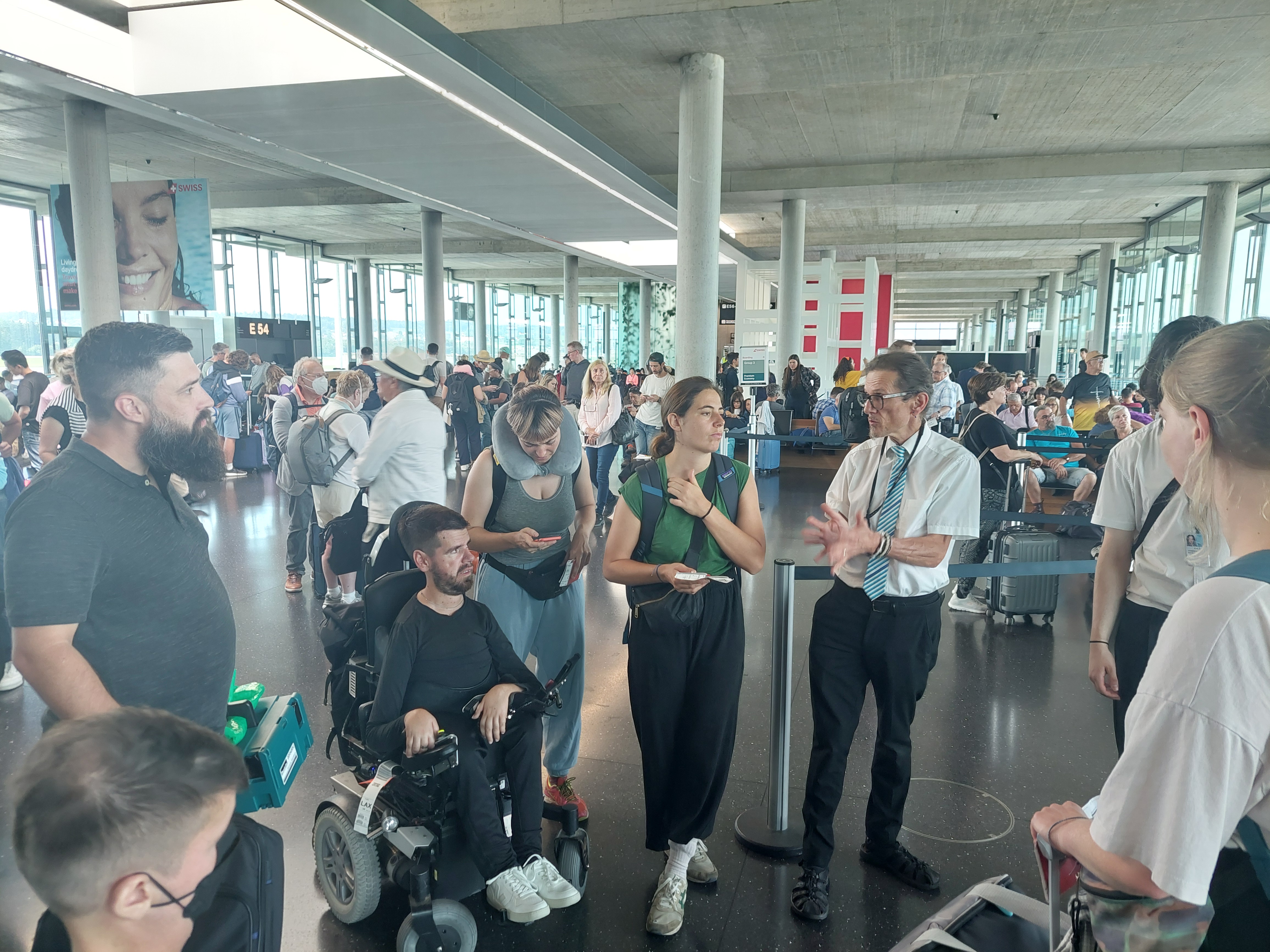 Besprechung des Ablaufs am Gate