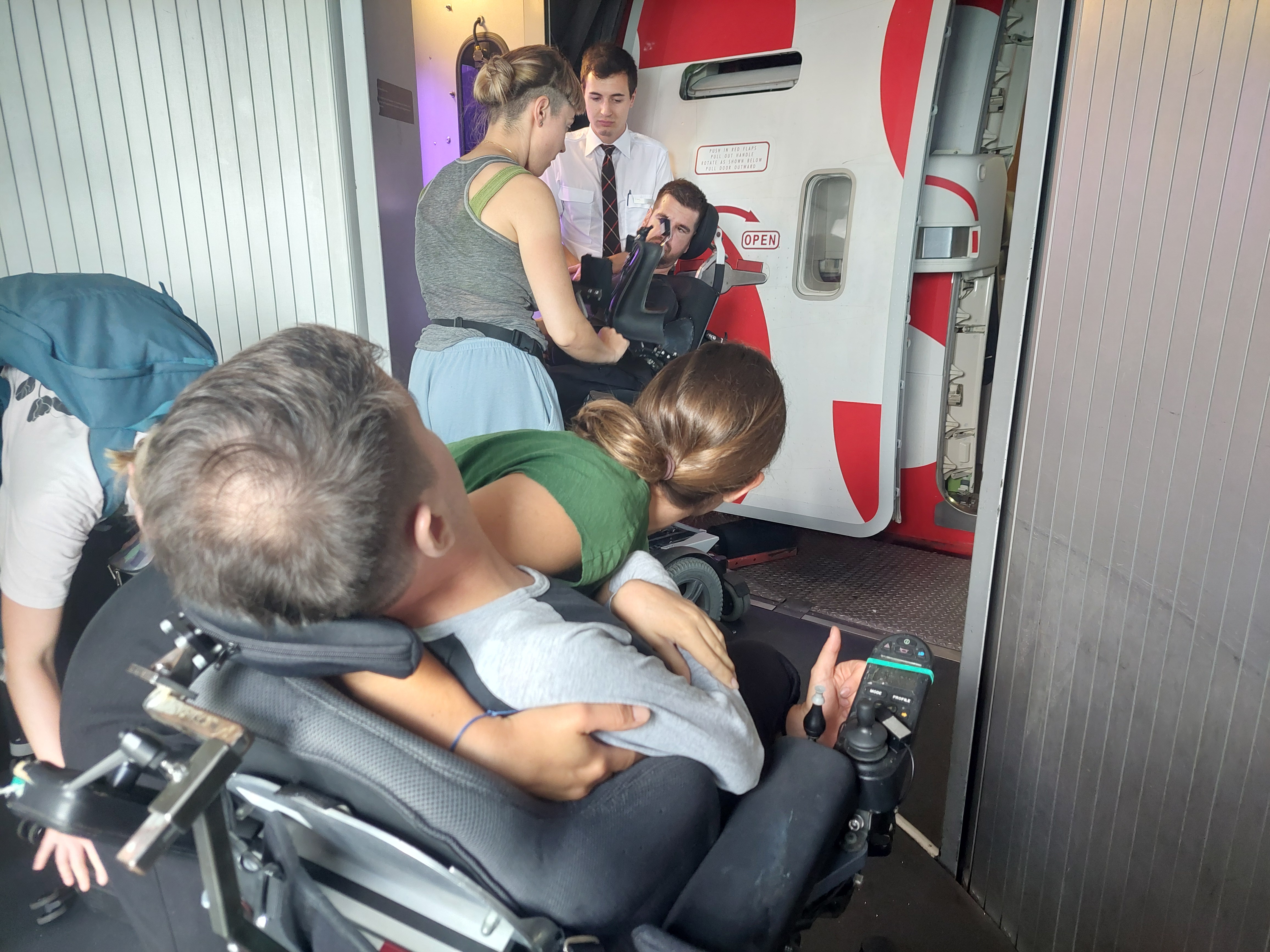 Transfer ins Flugzeug