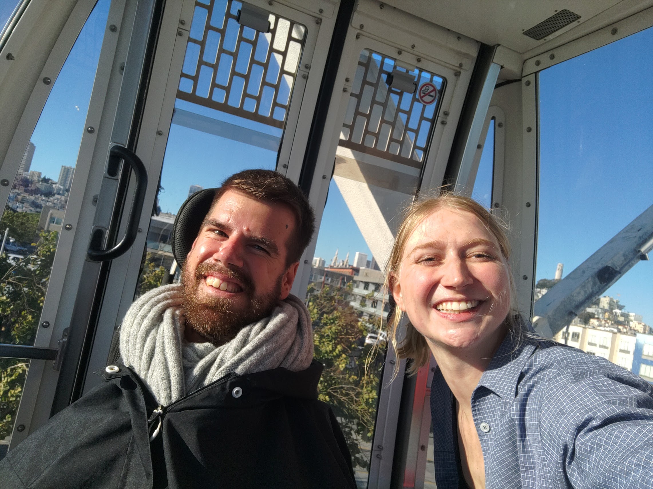 Raphi & Julie auf dem Riesenrad