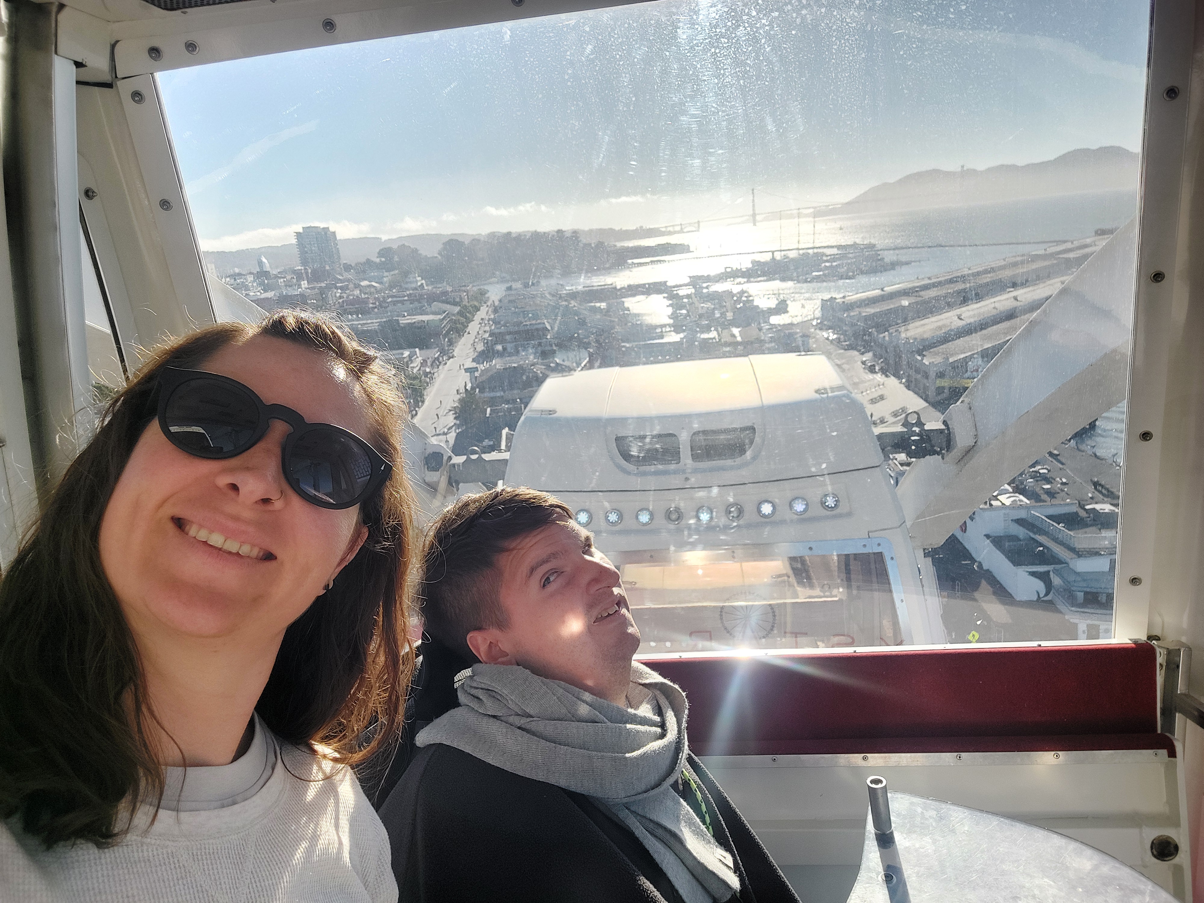 Dave & Ines auf dem Riesenrad