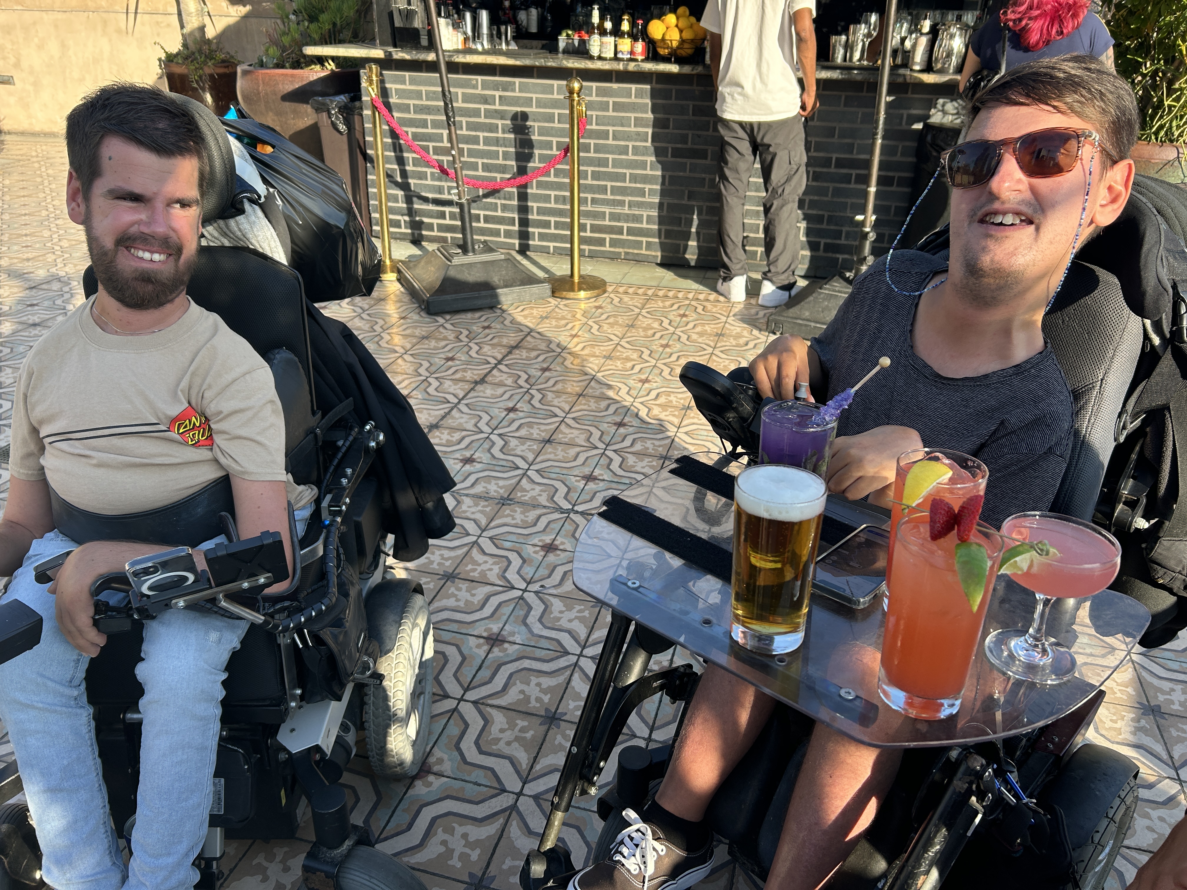 Erholung in der Rooftop Bar