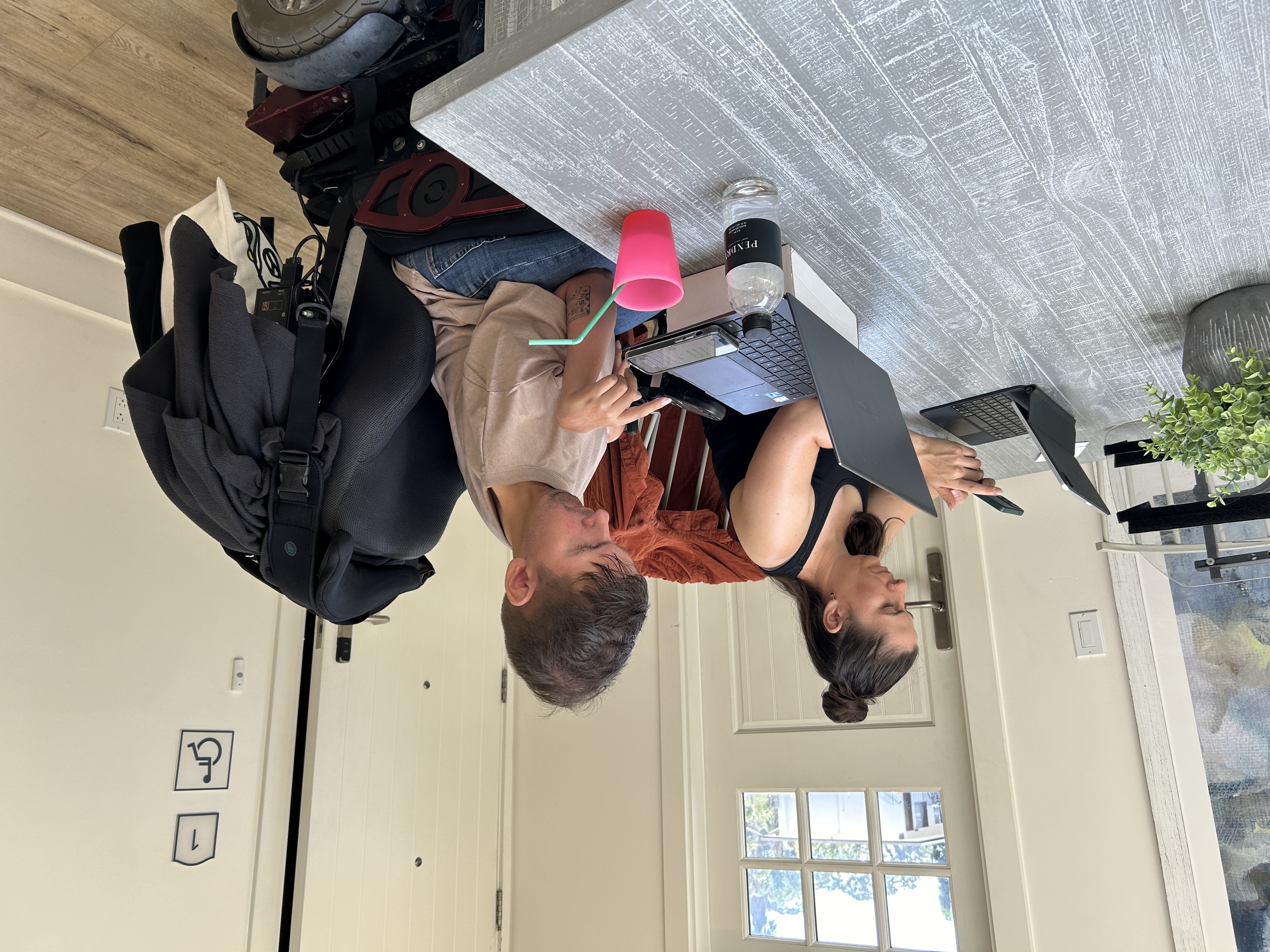 Büroarbeit im Hotel