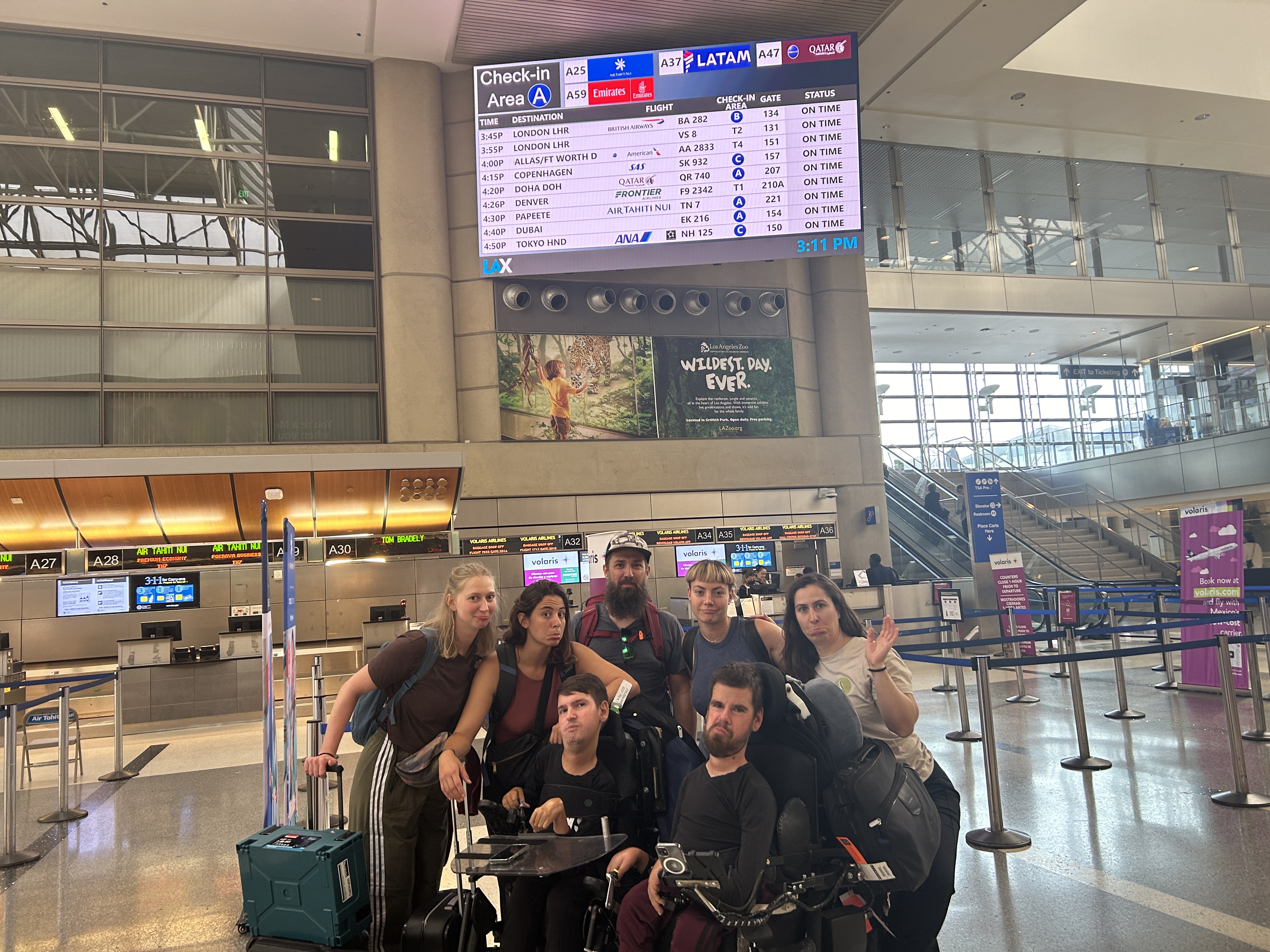 Traurige Trennung am Flughafen